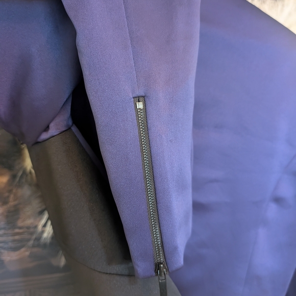 2/$15 RACHEL Rachel Roy Two-Tone Blazer in Black and Purple - Picture 5 of 7